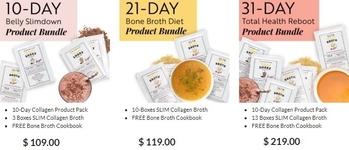 Dr. Kellyann Bone Broth Diet and Slimdown Products