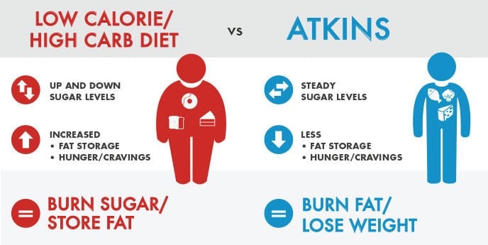 high carb vs low carb