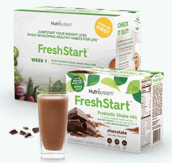 nutrisystem freshstart box and shakes